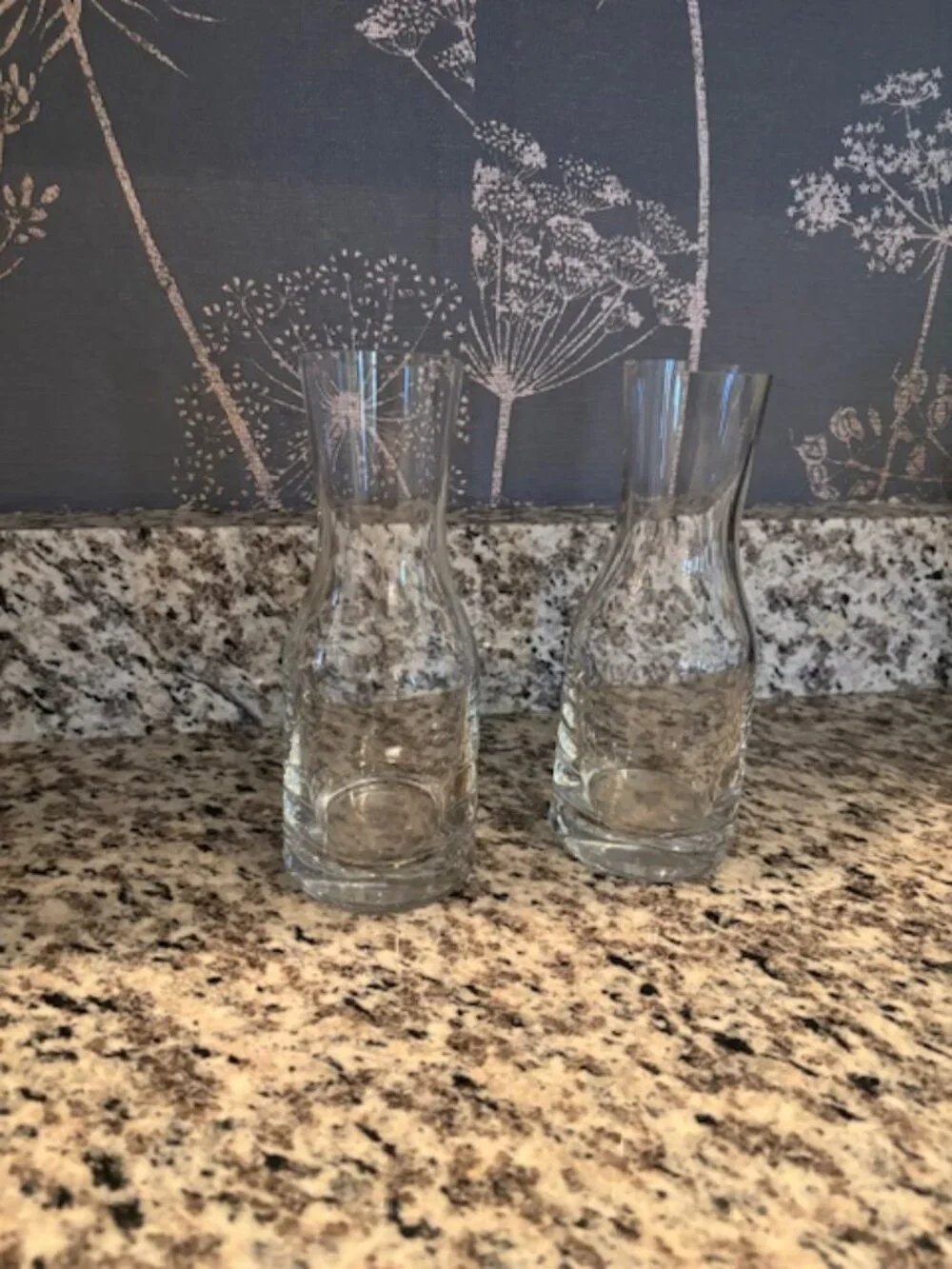 NEW Crate & Barrel Crystal Carafes - REDUCED! Set of two